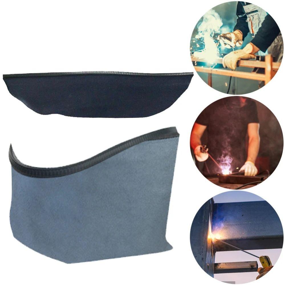 Wraparound Welding Mask Removable Anti-Scald Welder Bib Durable Welding Helmet Bib Welder