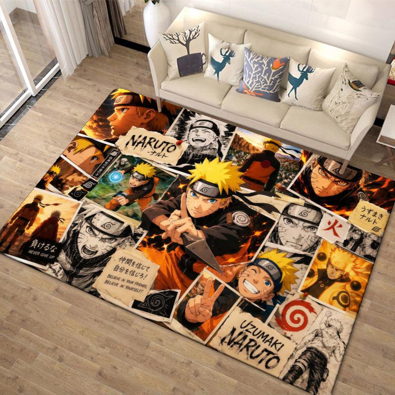 Anime N-Naruto Carpet Rug for Living Room Bedroom Home Sofa Decoration,Kids play Non-slip Floor Mat