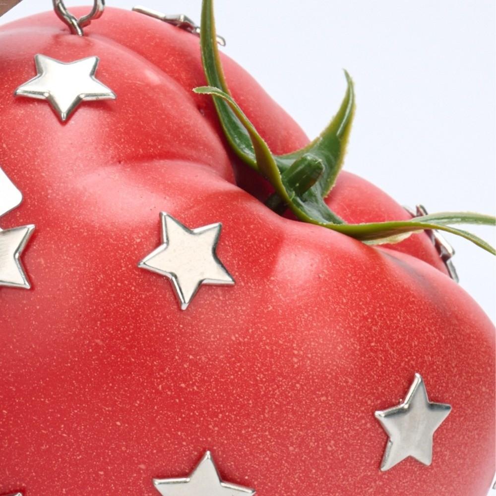 Y2K Birnen-Taschenanhänger Gotischer Stern-Nieten-Taschenanhänger Simulation Tomaten-Schlüsselanhänger Hängendes Zubehör