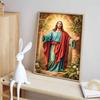 Jesus Diamond Painting Set, 5D Cross Stitch Painting Paint, DIY Full Circle Gemstone Craft, Decorative Home Wall Mural