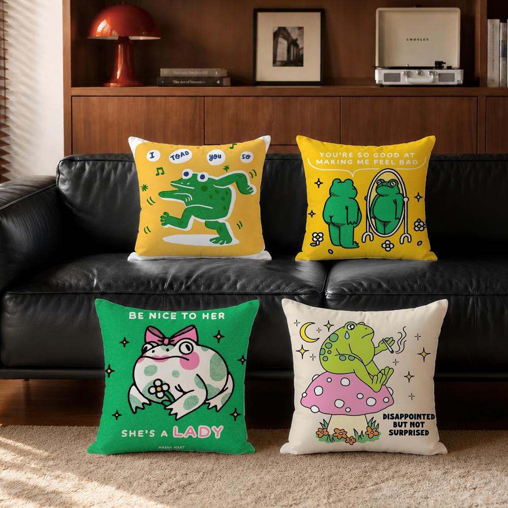 Abstract Frog Cushion Cover Cushion Cover Set Pcs x x x Pillowcase Decorative Sofa Home Decor