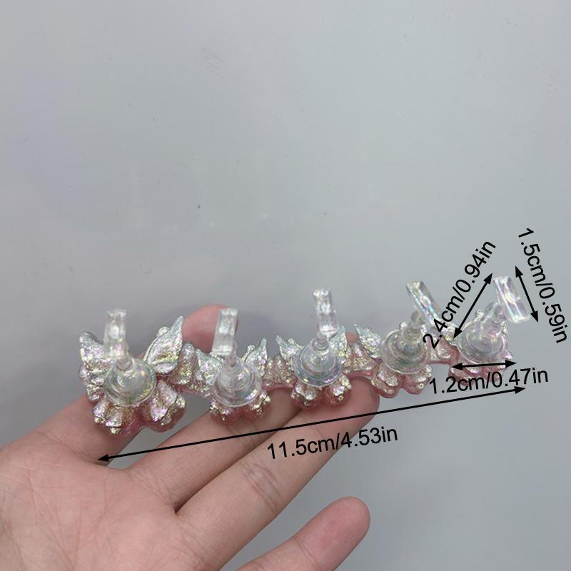Butterfly Magnetic Nail Holder Stands Glowing Manicure Practice Training Display Stand Magnetic Press On Nail Practice Fake Nail
