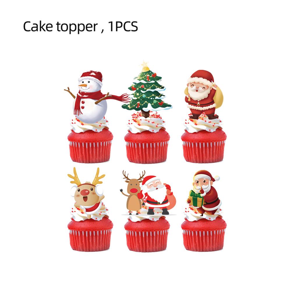 Christmas Party Disposable Set: Plates, Cups, Napkins, Banners, Cutlery