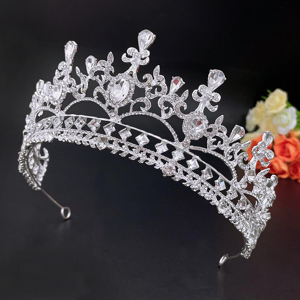 New Wedding Crown Headwear Bride's Grand Luxurious Rhinestone Wedding Dinner Wedding Style Crown