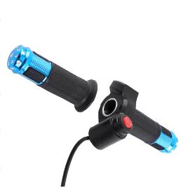 Throttle Grips With LED Display Screen Accelerator Handle For Electric Bike(golden)