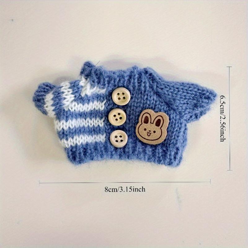 15-17 cm vícebarevné oblečení pro panenky, svetry, čepice, crossbody tašky, roztomilé zvířecí kostýmy, DIY doplňky pro panenky Labubu (panenka není součástí balení)