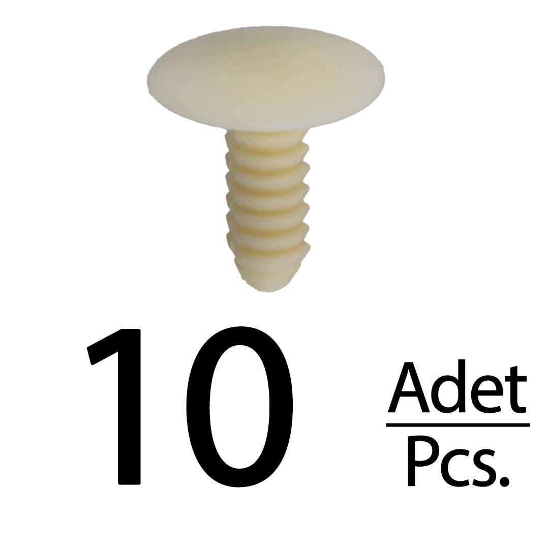 

Upholstery Clips for Fiat Ducato-Cream-10X24X25- 10 Pieces
