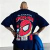 La Fantastica T-shirt Grafica Oversize Lavata Vintage di Spider-Man, Maglietta Streetwear Supereroe Marvel, Top Casual Unisex