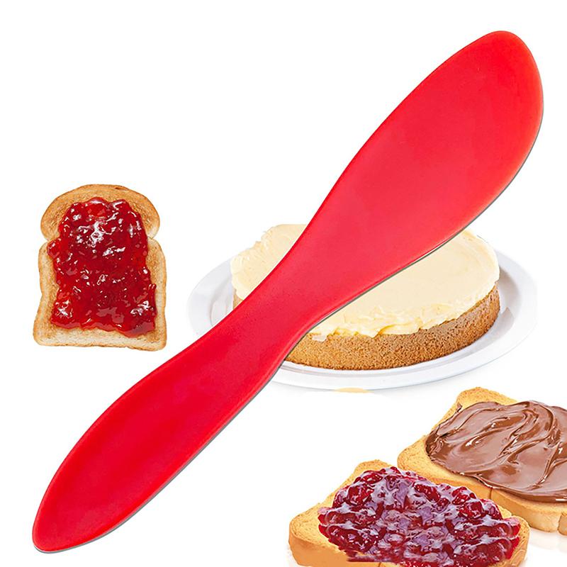 1Pc Cookie Pastry Scraper Durable Pp Plastic Multi Purpose Red Cake Dessert Butter Spatula Diy Kitchen Baking Tools