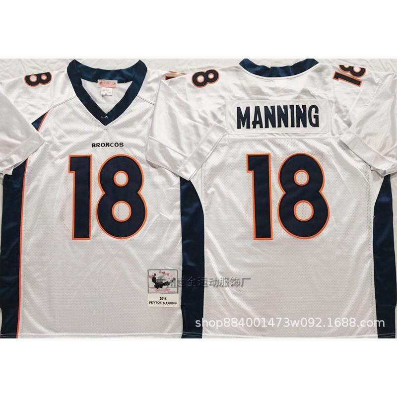 Mens Retro Embroidered Denver Broncos Football Jersey Size M-XXXL Cotton Blend Sports Fan Apparel Rugby Casual Wear