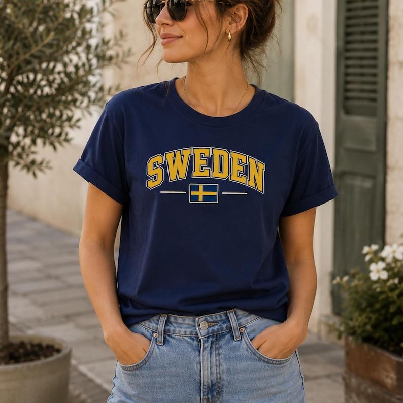 Sweden Shirt, Sweden T Shirt, Sweden Gift, Swedish Pride Tee, Sweden Flag Shirt, Country Apparel, Travel Souvenir, Bella Canvas 3XL