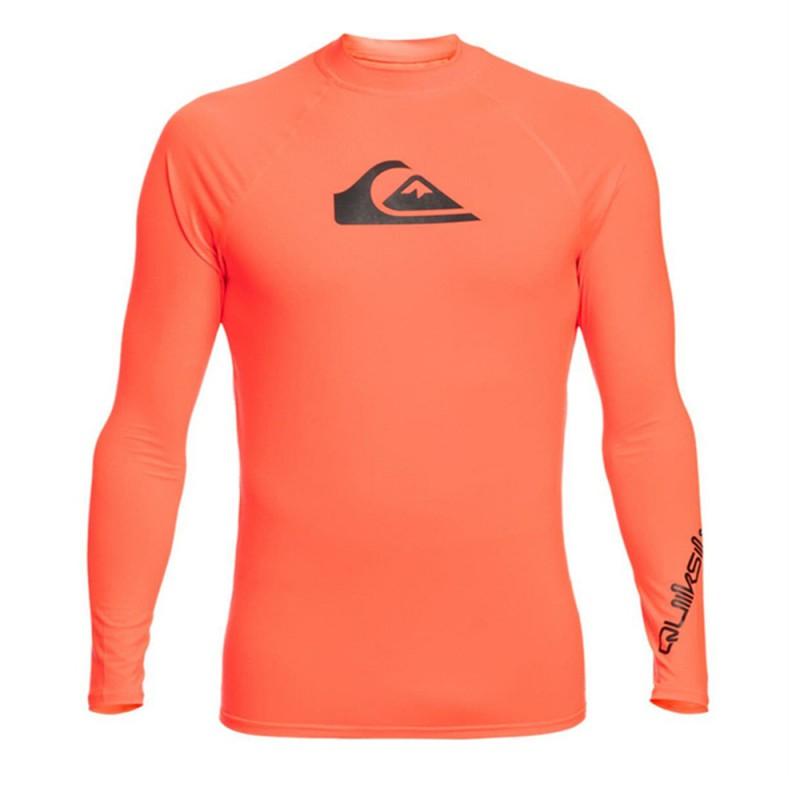 Mens Long Sleeve Rash Guard UPF 50 Sun Protection Swim Shirt Surfing Swimming Snorkeling
