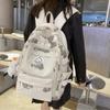 High School Students Backpack 2025 Fashion Casual Oxford Waterproof Schoolbags Simple Korean Version College Students Book Bag Outdoor Knapsack