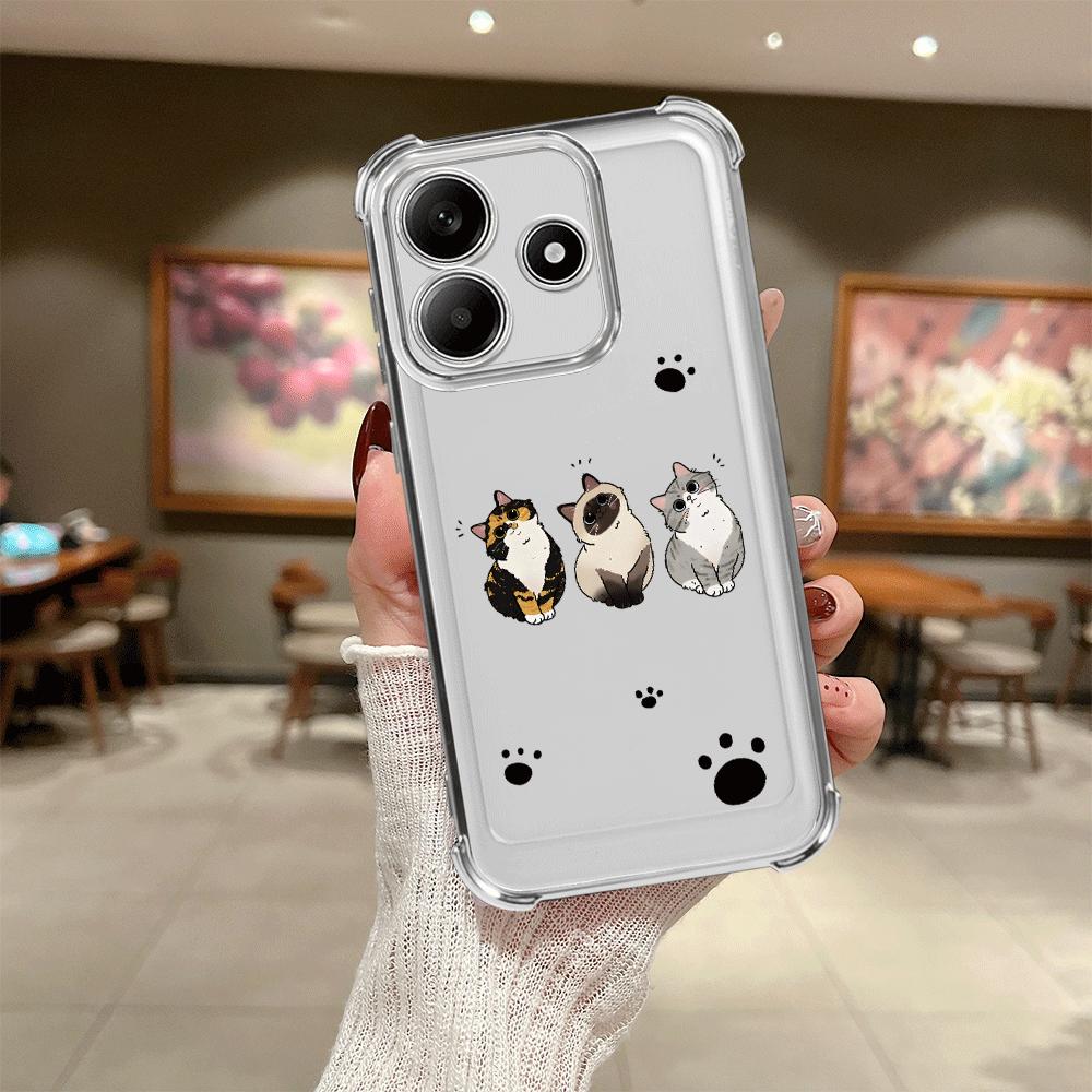 

Case for Redmi Note 14 Pro Plus K80 11s 10 Lite 11 9 Pro 12 13C A3 A5 Note 13 Phone Cover Cute Cartoon Cat Redmi Note 11 Pro 5G
