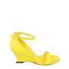 Vidette Patent Leather Wedge Sandals Yellow
