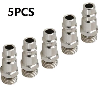 5 Pièces Raccord Pneumatique Norme Européenne Type EU Euro Connecteur Rapide Accouplement Raccords Pour Compresseur d'Air Filetage Mâle BSP Mâle