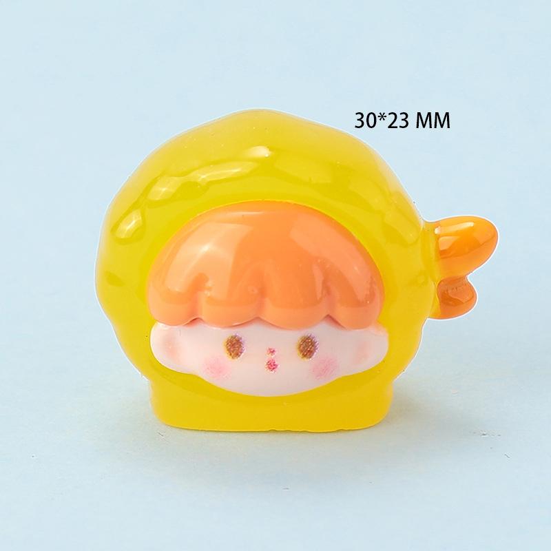 Resin Cartoon Luminous Three-Dimensional Fruit Diy Jewelry Accessories Keychain Car Pendant Handmade Materials