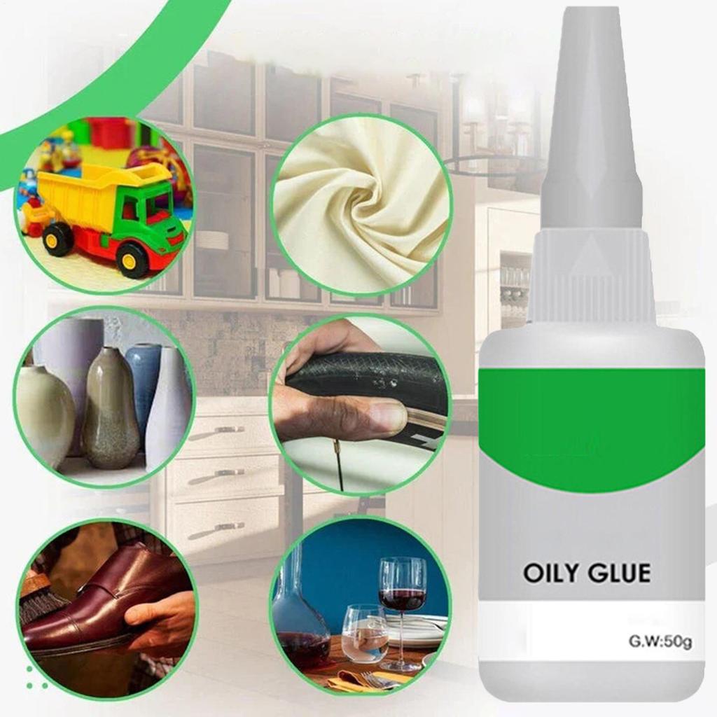 50g Universal Super Glue Tree Frog Oily Glue Welding High-Strength Oily Glue Mighty Instant Glue Strong Super Glue Liquid Glues
