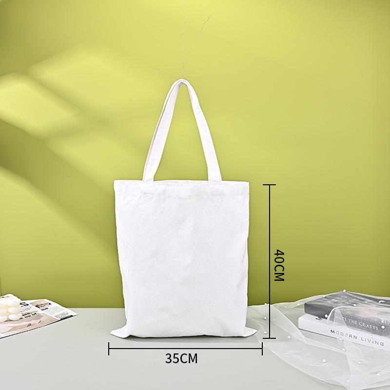 Custom Eco-Friendly Canvas Tote Bag with High-End Feel and Logo for Advertising and Shopping.