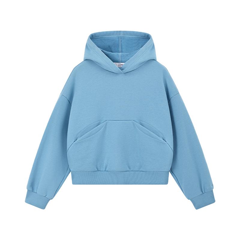 ELLE KIDS Girls French Academy Hooded Fleece Sweatshirt 130