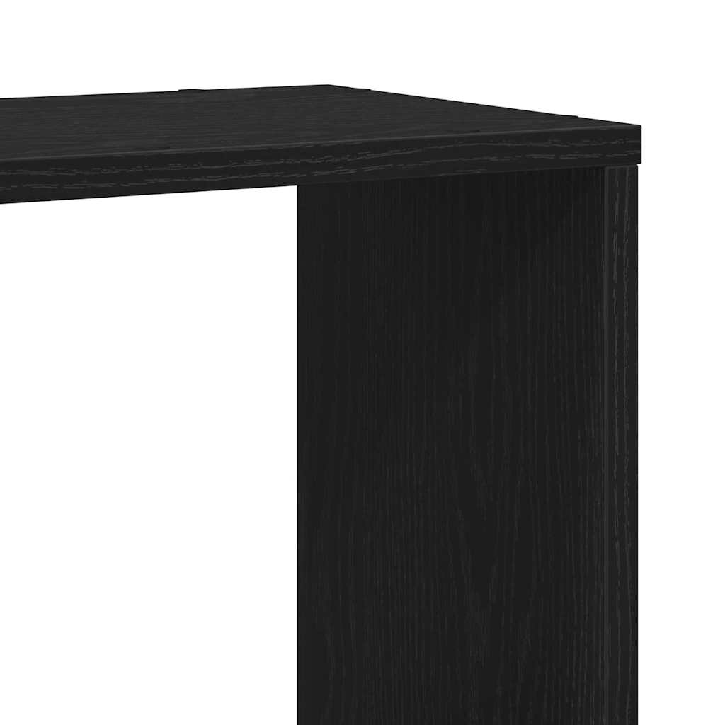 TV Cabinet Set 100 x 24 x 124.5 cm Black Oak Effect