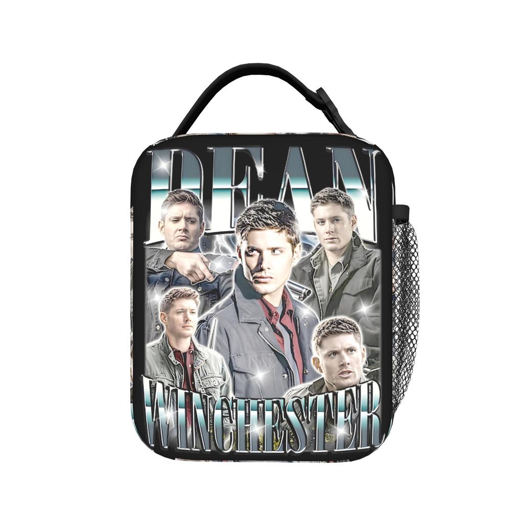 Supernatural Dean Winchester Retro Limited Edition Lunch Bag Leisure Office Lunch Box Custom Convenient Cooler Bag
