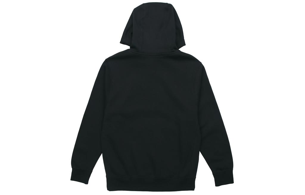 Nike Club Fleece Print Brushed Fleece Lined Hooded Pullover Sweatshirt Winter Men's Black BV2974-010