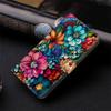 A55 A16 Wallet Funda for Samsung Galaxy A16 A55 A35 A25 A15 A51 A71 A31 A41 Shell 3D Flower Painted Leather Card Slot Phone Case