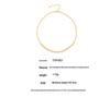 18K Gold-Plated Titanium Steel Necklace & Bracelet Set with Round Bead Spacer & Diamond Tassel