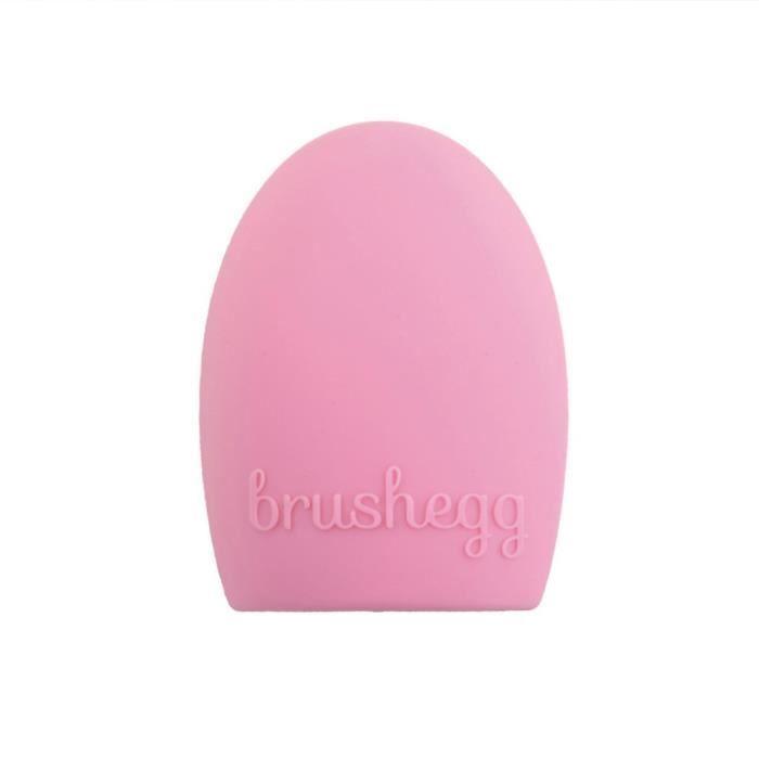 Gant de nettoyage - Esthétique - Brosse de maquillage - Silicone - Rose - Compact