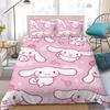 C-Cinnamorolles Cute Duvet Cover Set Home Style Bedding Soft Laundry Cotton Bed 3 Piece Set Student Dormitory Gift