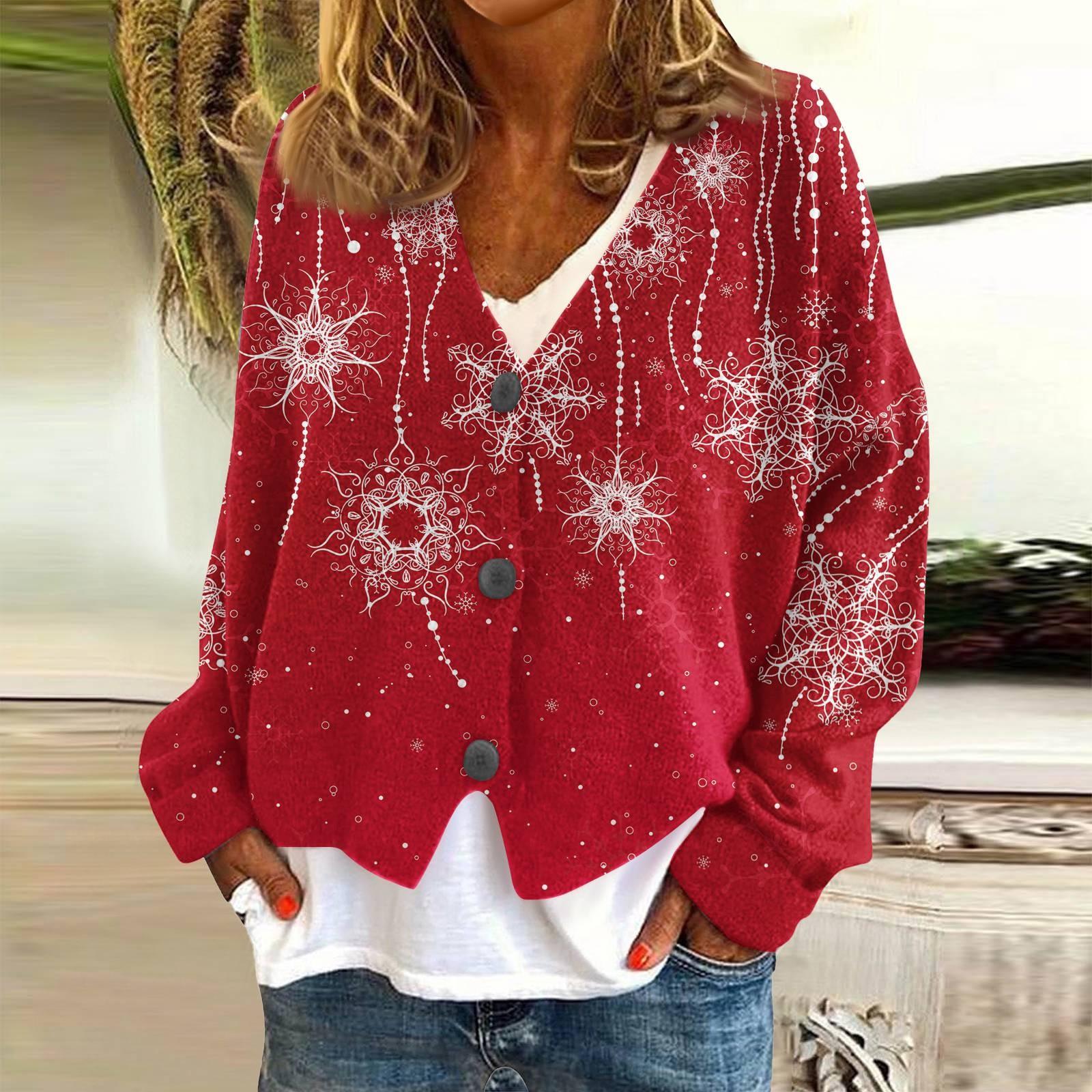 

Женское модное короткое пальто, повседневное, с длинным рукавом, с принтом, однобортный плюшевый топ XXL красный