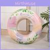 Hot Selling Classical Natural Floral Print Pink Thick Pvc Inflatable Swim Ring Pool Safety Ring Wholesale 60 70 80 90