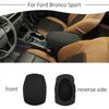 Central Control Armrest Box Pad Protect Cover For Ford Bronco Sport + Black