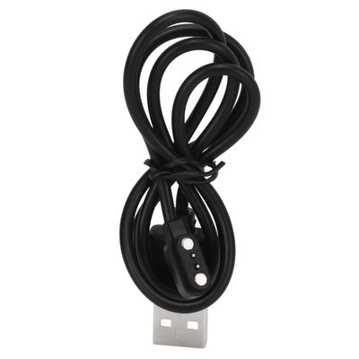 Câble de charge pour montre connectée 2P Chargeur de montre magnétique Câble de données USB de remplacement Noir