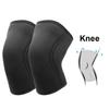 Aolikes 1 Pair 7Mm Knee Sleeves Ergonomic Support Injury Recovery - Neoprene Knee Brace Knee Support Features Suitable For Squats Running and Gym