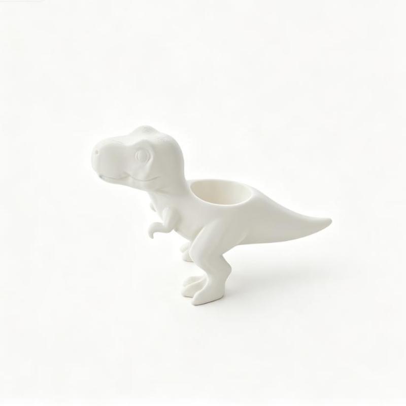 Dinosaur Planter Durable 3D Printed Plastic Pot for Cacti Herbs Succulents Indoor Outdoor Garden Patio Decor
