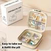 Portable medicine box, travel with you for seven days a week, medicine box, pill box, double-layer seven grid moisture-proof