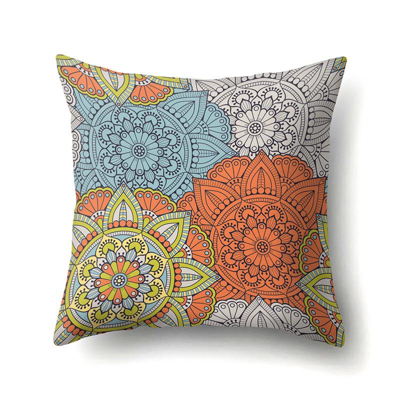 Retro Nostalgic Bohemian Ethnic Style Polyester Pillowcase Car Decoration Home Printed Pillowcase