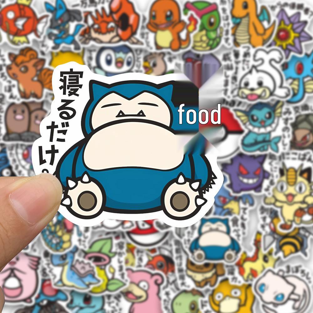56 Cartoon Elf Pokémon Stickers for Kids – Waterproof Decorations for Laptops and Phone Cases