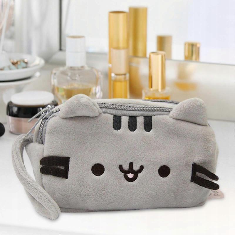 Plush Pencil Case Cute Cat Pen Bag Cosmetic Bag For Children School Office