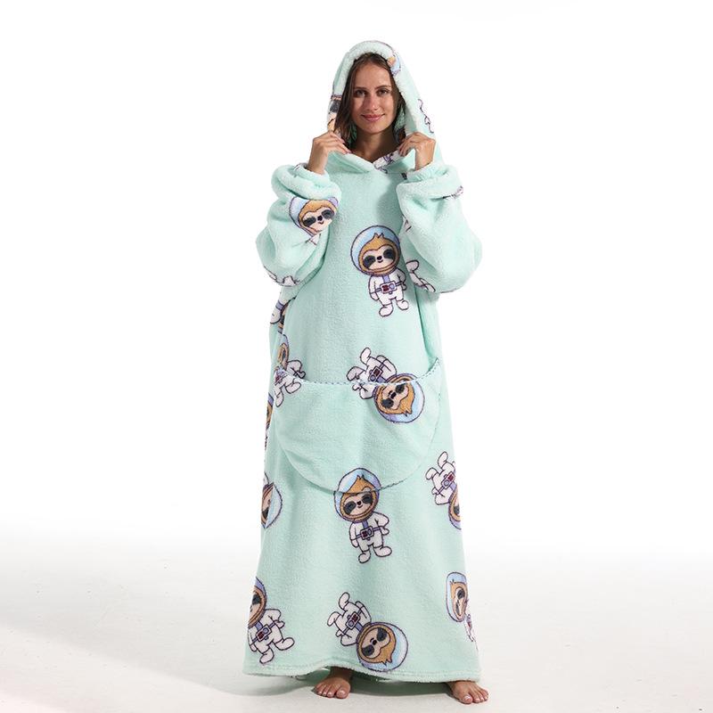 Oversized Wearable Warm Blanket Hoodie Sweater