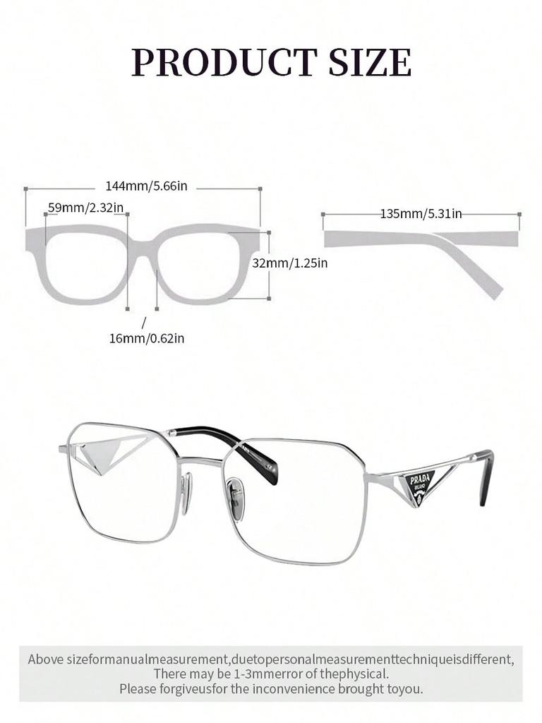 Prada PRA51V Metal Optical Eyeglasses Frame