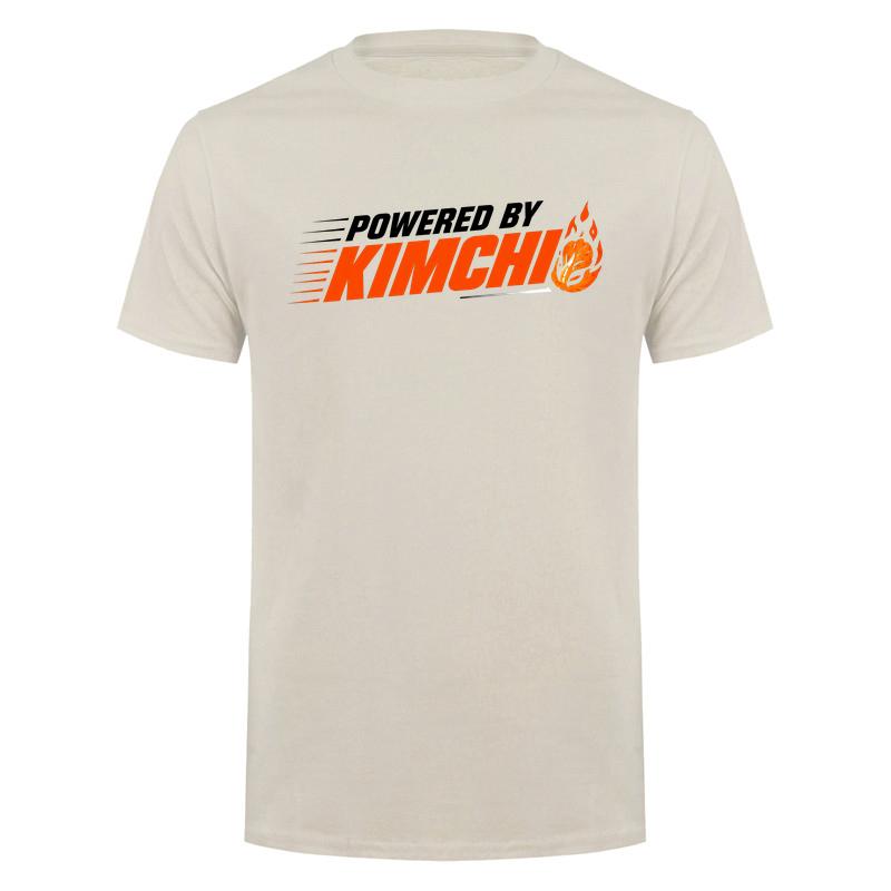 Powered By Kimchi T Shirt Unisex Korean Food Lover Graphic Tee Funny Korea Culture Shirt Spicy Food Casual Short Sleeve Top Da115