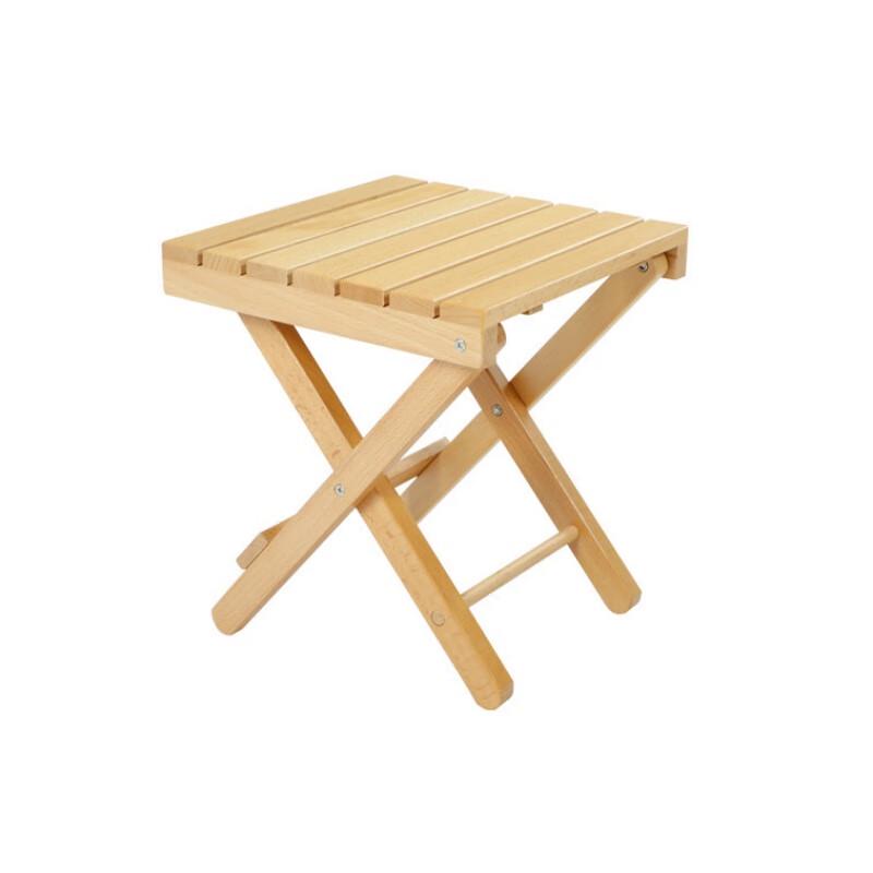 Suiyuan Portable Beechwood Folding Camping Stool