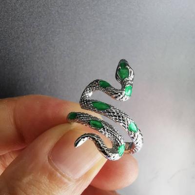 Bague Serpent Mode Vêtement Fête Danse Bague Animale Créative Bijoux Accessoires Cadeau Fête Vente en Gros