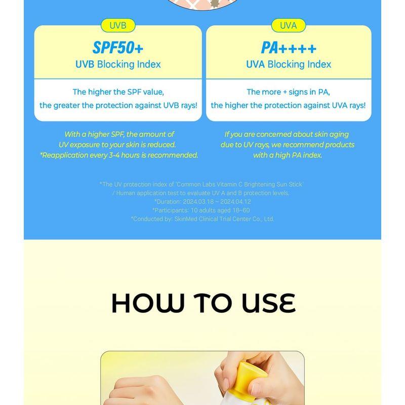 COMMONLABS - Vitamin C Brightening Sun Stick
