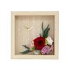 Preserved Flower Table Hawaiian Hawaiian Bamboo X Mahalo Clock, Clock, Goods, Interior, Gift, Present, Resort, Wooden, (Natural Red)