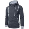 Men's Casual Side Zip Hooded Cardigan Sweatshirt