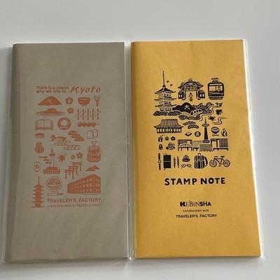 TRAVELERS Notebook Kyoto Edition Blau Lederhülle Nachfüllpack 5er-Set Japan